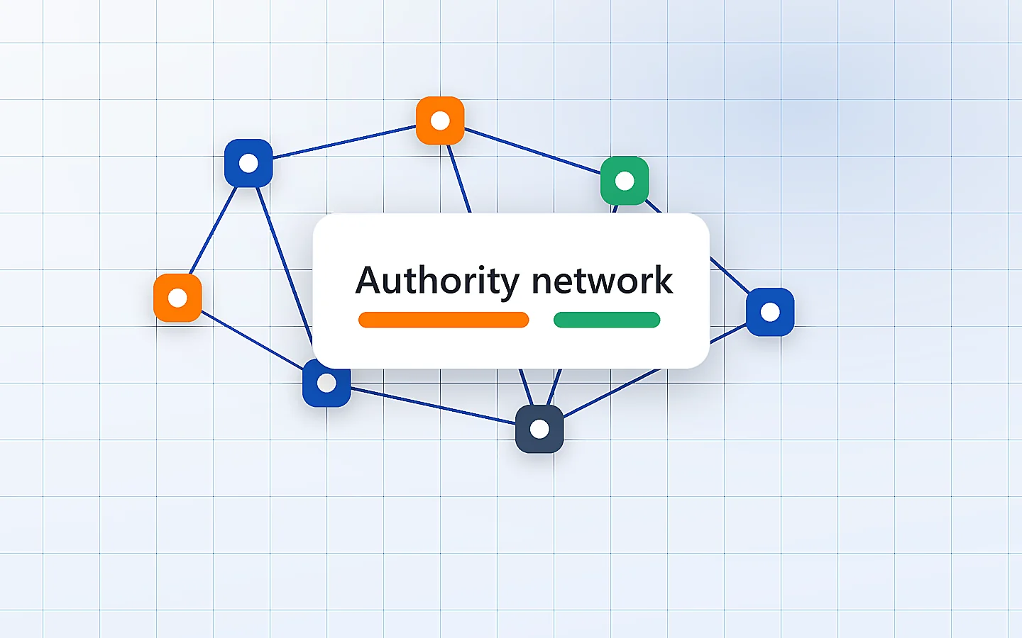 Premium link building authority network mockup