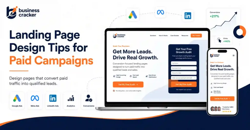 Landing page design tips for paid campaigns