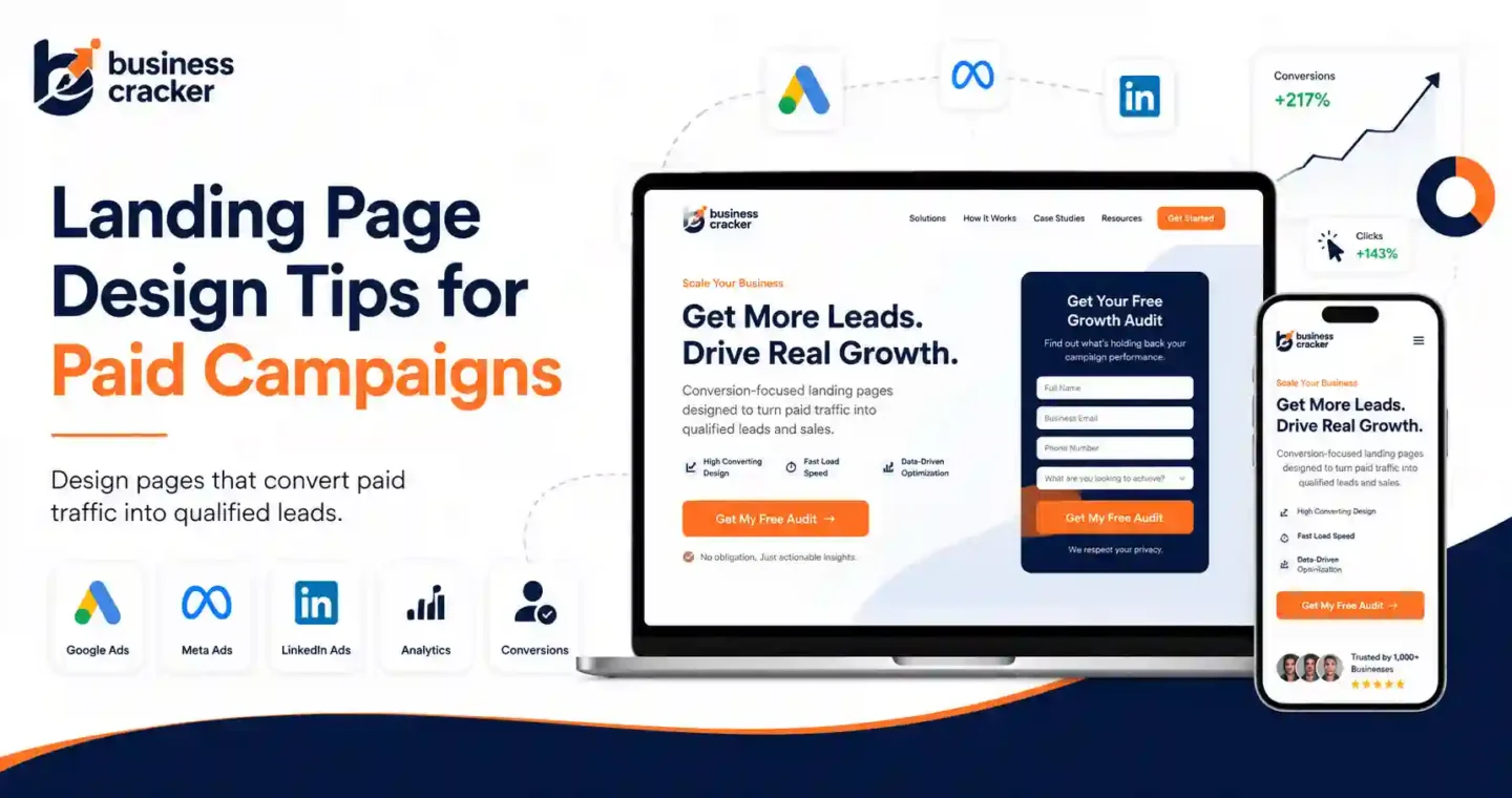 Landing page design tips for paid campaigns