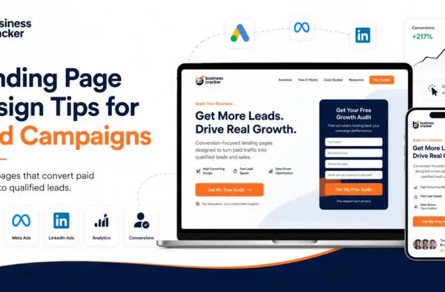 Landing page design tips for paid campaigns