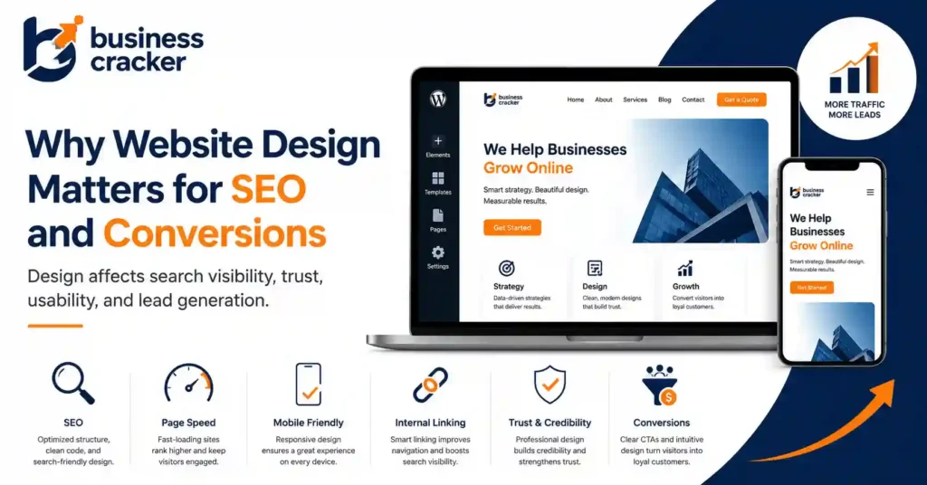 Website design for SEO and conversions for business websites